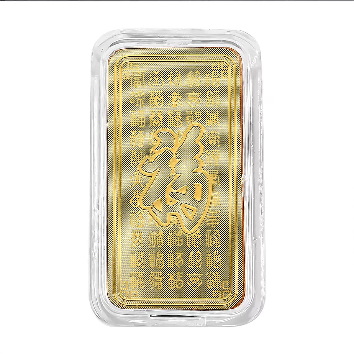  24K Yellow Gold 3D Brick Rose Emboss Sheet 45.3X25X10mm 1g image number 6