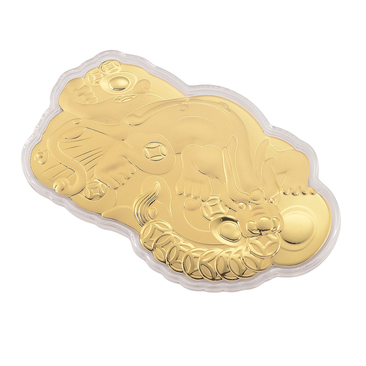 Doorbuster 24K Yellow Golden Pixiu Emboss Sheet 20mg (Del. in 10-12 Days) image number 2