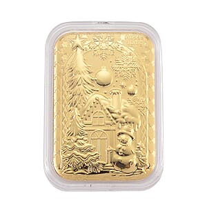 24K Golden Christmas Wonderland Emboss Sheet (31x45.5 mm) 10mg