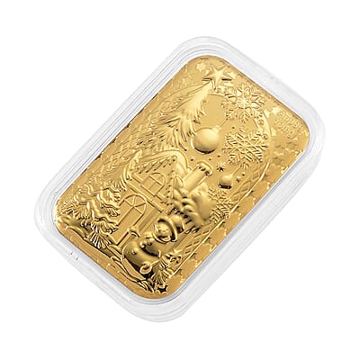 24K Golden Christmas Wonderland Emboss Sheet (31x45.5 mm) 10mg