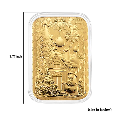 24K Golden Christmas Wonderland Emboss Sheet (31x45.5 mm) 10mg