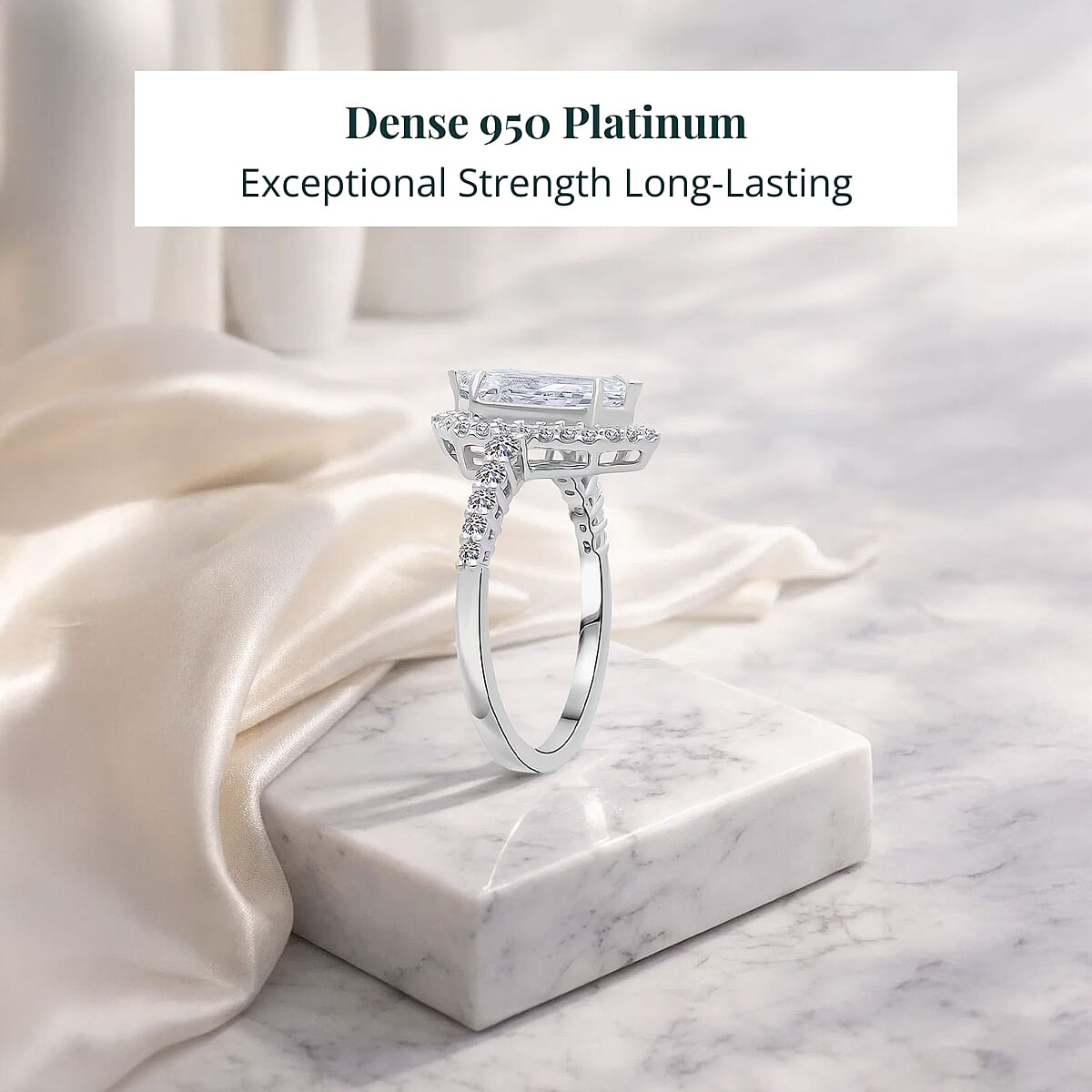 IGI Certified Luxuriant Lab Grown Diamond Solitaire Ring in 950 Platinum 2.50 ctw (Size 10.0) (E-F, VS) image number 2