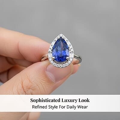 Certified & Appraised Rhapsody 950 Platinum AAAA Tanzanite, Diamond (E-F, VS) Ring (Size 5.0) (7.80 g) 4.00 ctw