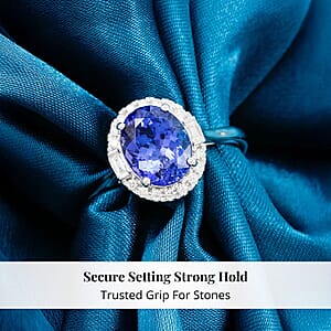 Certified & Appraised Rhapsody AAAA Tanzanite, Diamond Ring in 950 Platinum 3.15 ctw (Size 7.0)