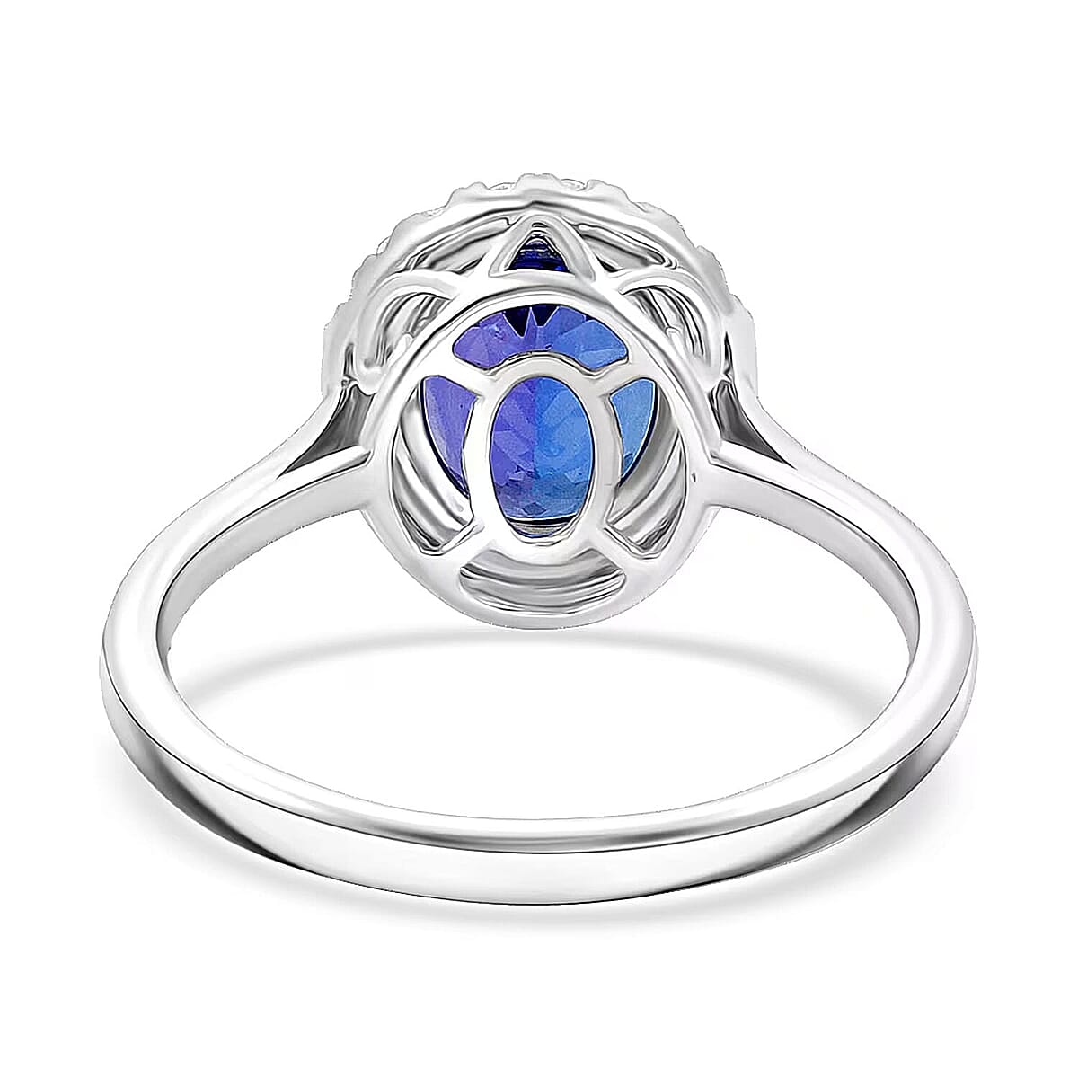 Certified & Appraised Rhapsody AAAA Tanzanite, Diamond Ring in 950 Platinum 3.15 ctw (Size 7.0) image number 6