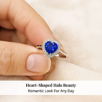 Certified & Appraised Rhapsody AAAA Tanzanite and E-F VS Diamond 2.01 ctw Ring in 950 Platinum (Size 10.0)