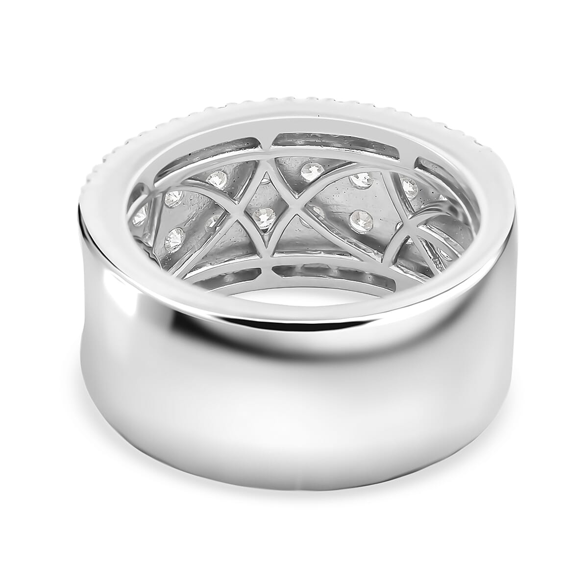 Luxuriant Lab Grown Diamond G-H VS 2.15 ctw Ring in Sterling Silver (Size 6.0) image number 4