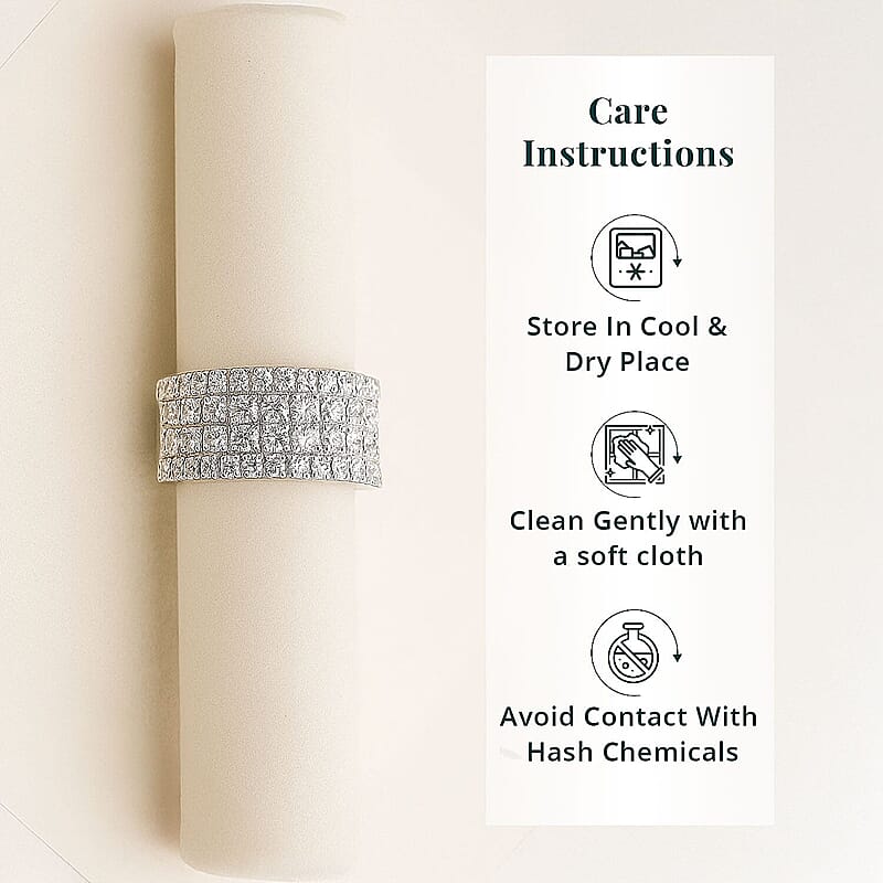 Luxuriant Lab Grown Diamond (G-H, VS) Ring in Sterling Silver 2.15 ctw (Size 6.0)