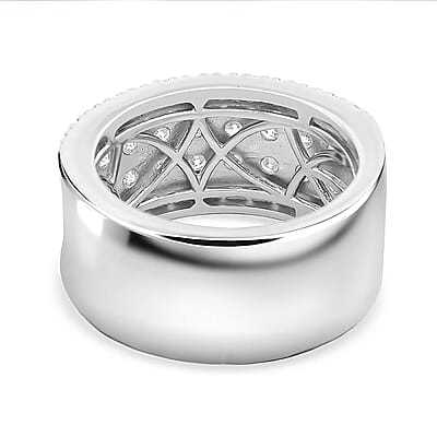 Luxuriant Lab Grown Diamond (G-H, VS) Ring in Sterling Silver 2.15 ctw (Size 6.0)