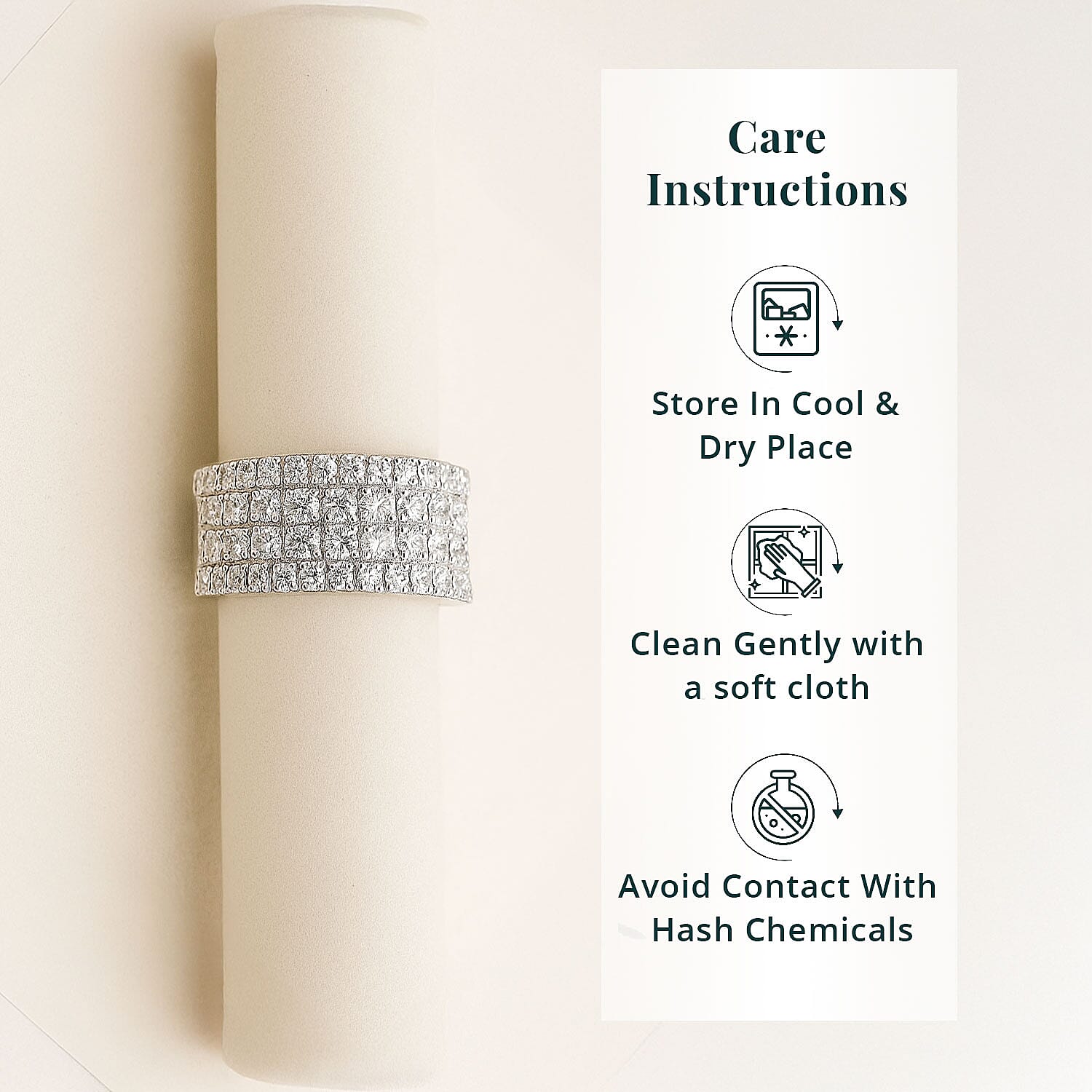 Luxuriant Lab Grown Diamond (G-H, VS) Ring in Sterling Silver 2.15 ctw (Size 7.0)
