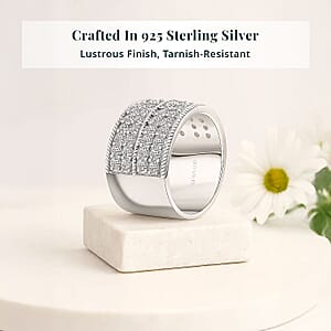 Luxuriant Lab Grown Diamond (G-H, SI) Ring in Sterling Silver 2.25 ctw (Size 6.0)