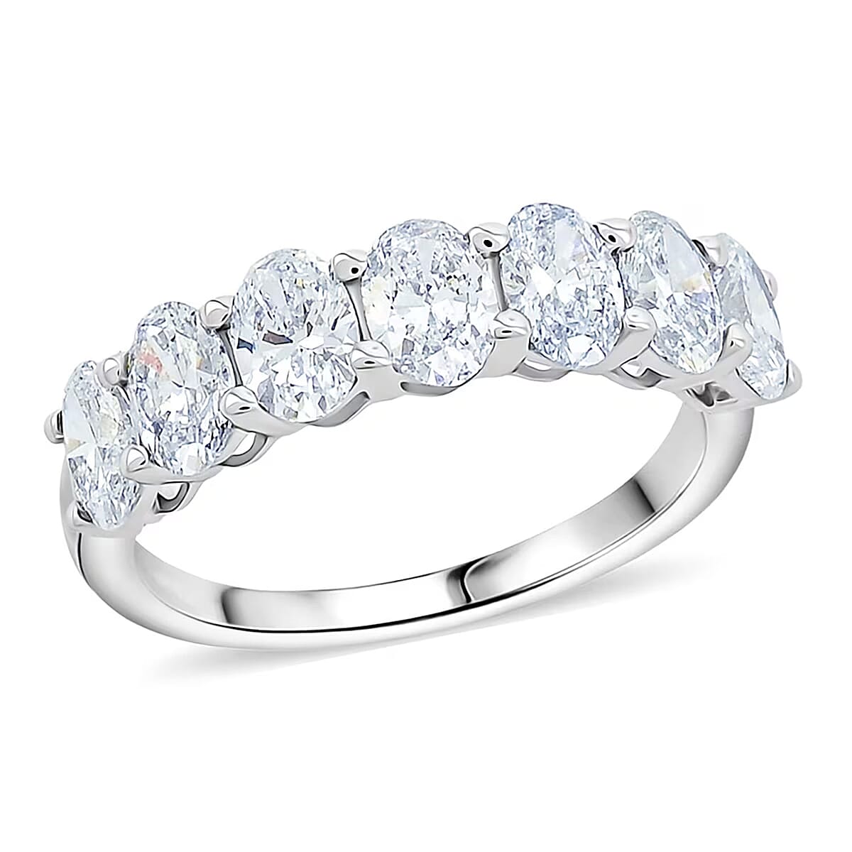 Luxuriant Lab Grown Diamond G-H VS 2.25 ctw Ring in Sterling Silver (Size 7.0)  image number 0