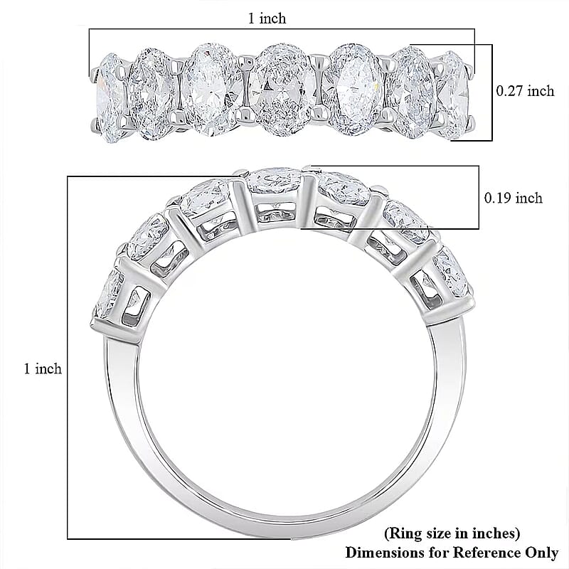 Luxuriant Lab Grown Diamond G-H VS 2.25 ctw Ring in Sterling Silver (Size 7.0)