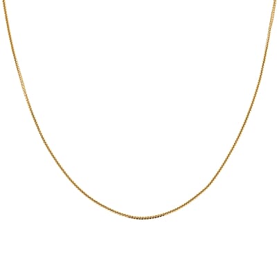 Wheat Adjustable Chain Necklace in 10K Yellow Gold 2.4 Grams 24 Inches