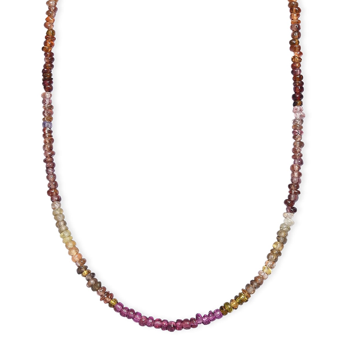 Doorbuster D'Joy Premium Multi Sapphire 45.00 ctw Beaded Necklace in 18K Vermeil Yellow Gold Over Sterling Silver 18-20 Inches image number 0