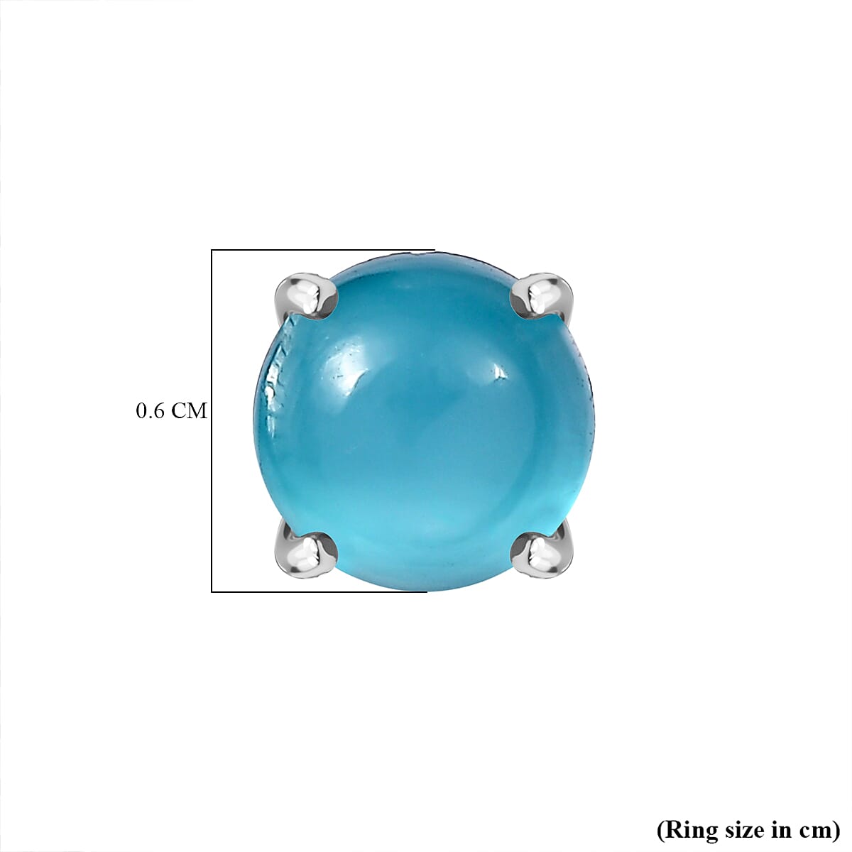 D'Joy Premium Paraiba Moonstone 2.00 ctw Earrings in Platinum Over Sterling Silver