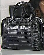 La Marey Black Genuine Leather Crossbody Bag