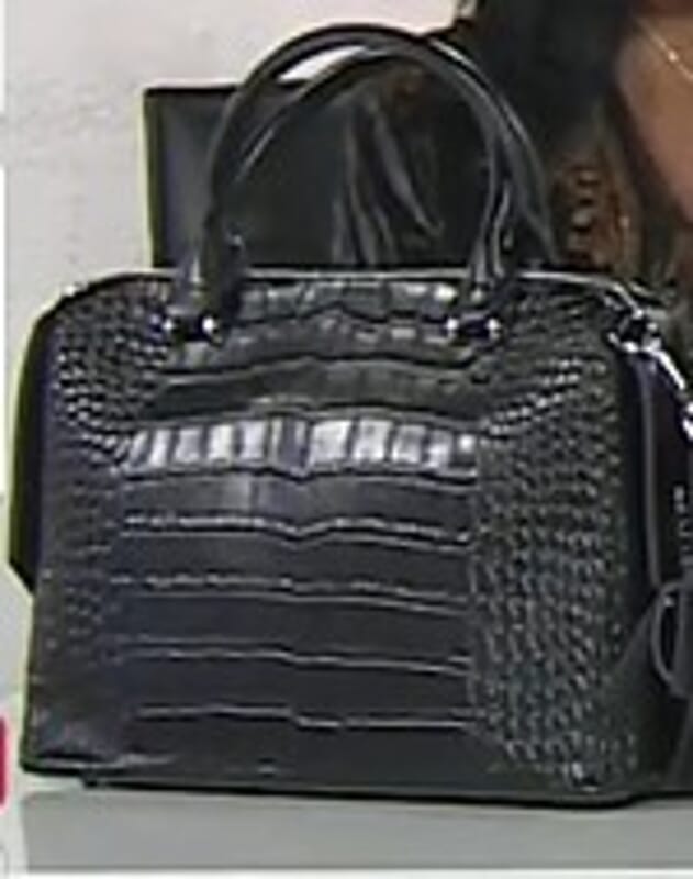 La Marey Black Genuine Leather Crossbody Bag