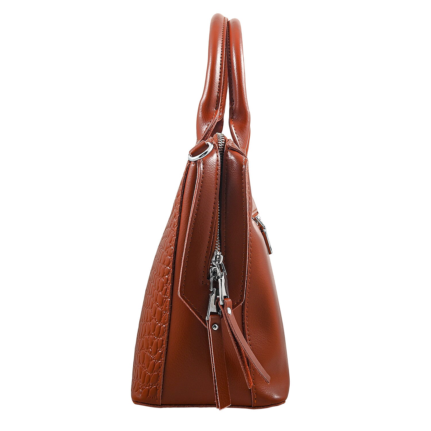 La Marey Brown Genuine Leather Crossbody Bag