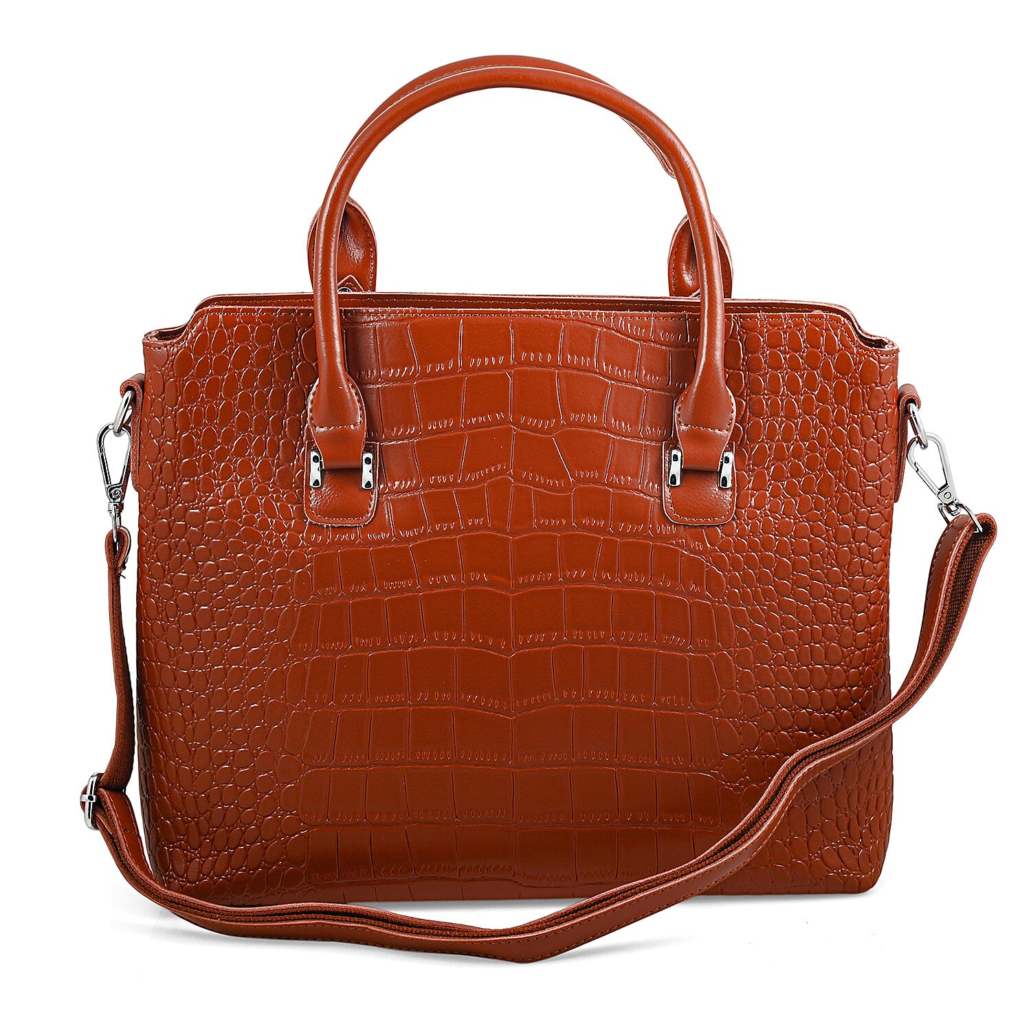 La Marey Brown Genuine Leather Tote Bag