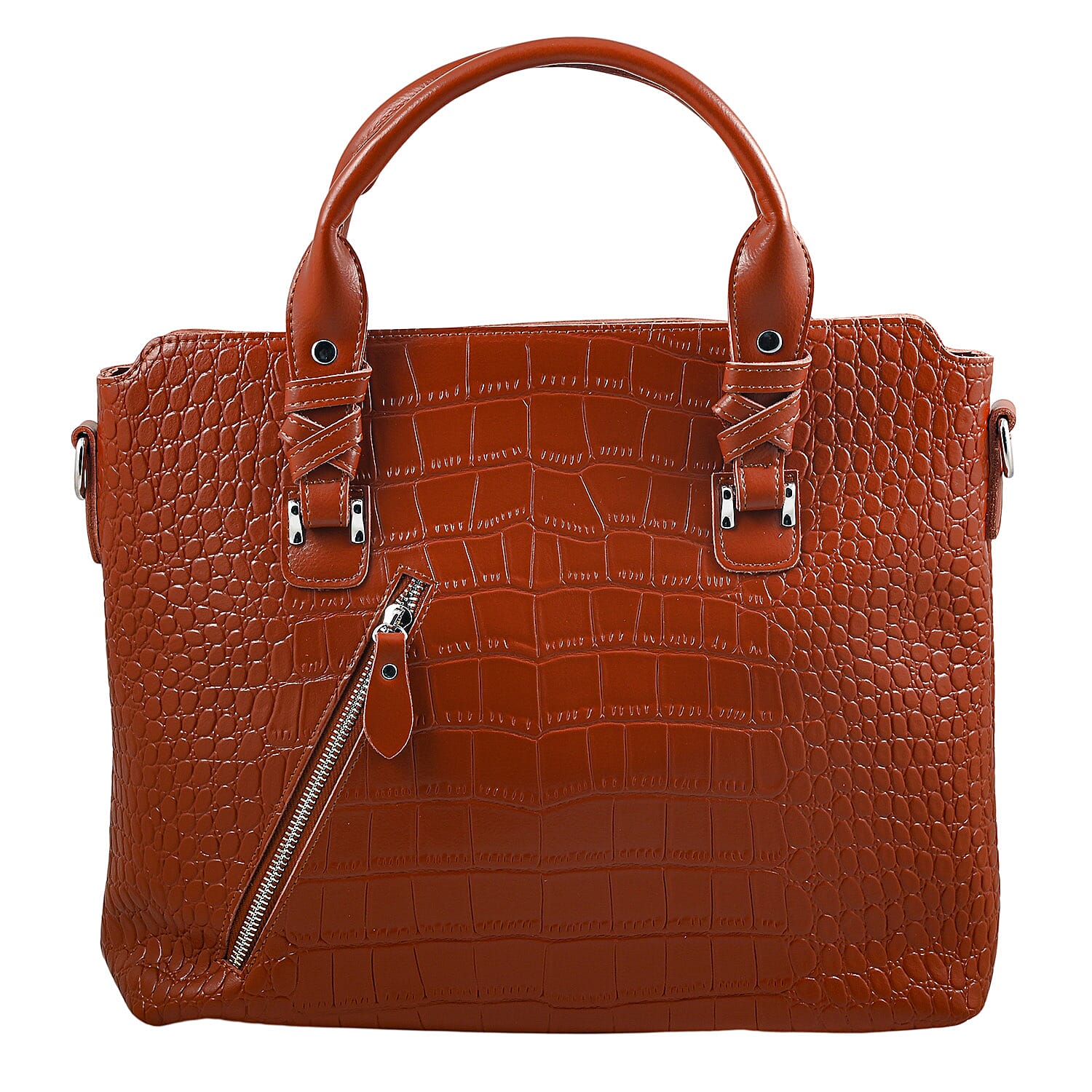 La Marey Brown Genuine Leather Tote Bag