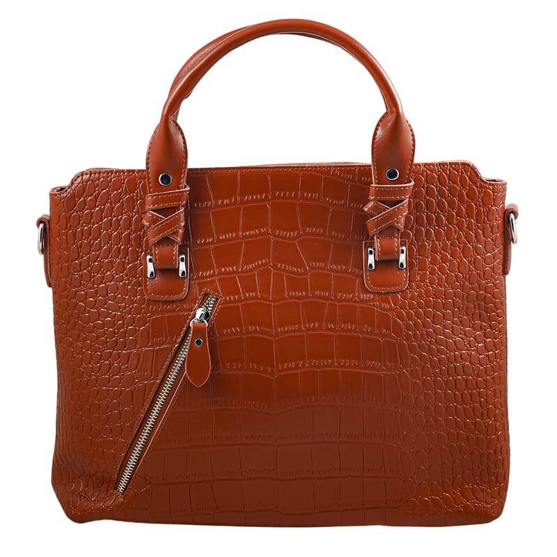 La Marey Brown Genuine Leather Tote Bag