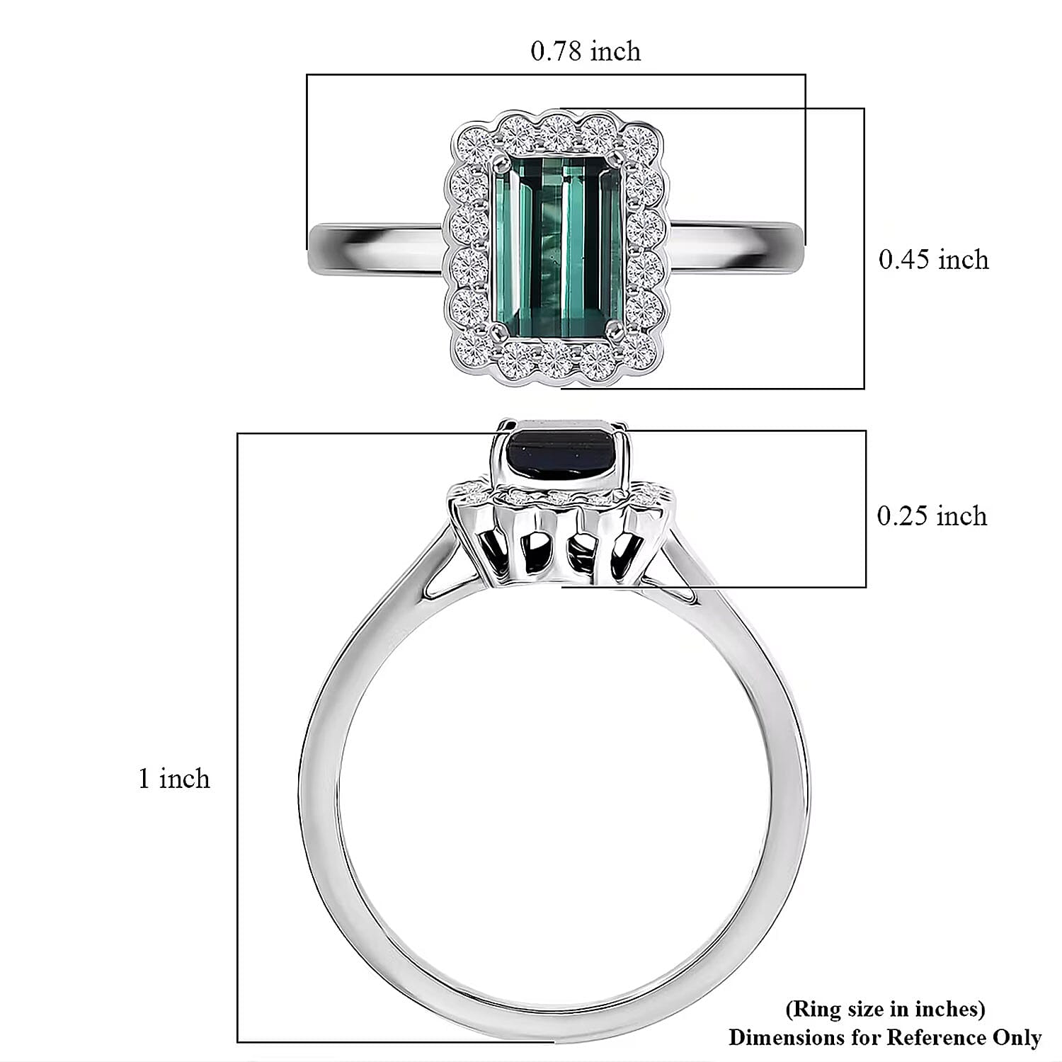 Certified & Appraised Rhapsody AAAA Pirineu Lagoon Tourmaline and E-F VS Diamond 1.50 ctw Ring in 950 Platinum (Size 5.0) 5.75 Grams