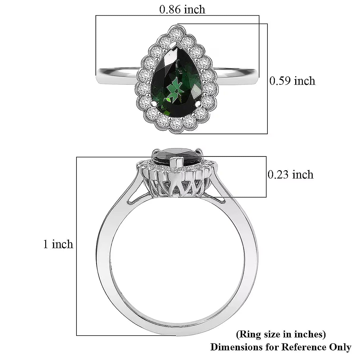 Certified & Appraised Rhapsody AAAA Pirineu Lagoon Tourmaline and E-F VS Diamond 1.50 ctw Ring in 950 Platinum (Size 10.0) 6.22 Grams