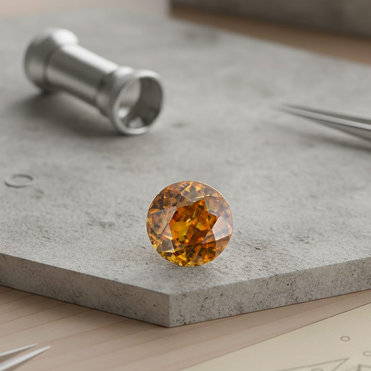 AAAA Sava Sphene (Rnd 8 mm) 2.00 ctw image number 1