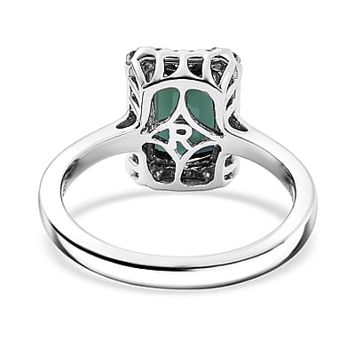 Certified Rhapsody AAAA Pirineu Lagoon Tourmaline, Diamond Ring in 950 Platinum 2.51 ctw (Size 10.0)