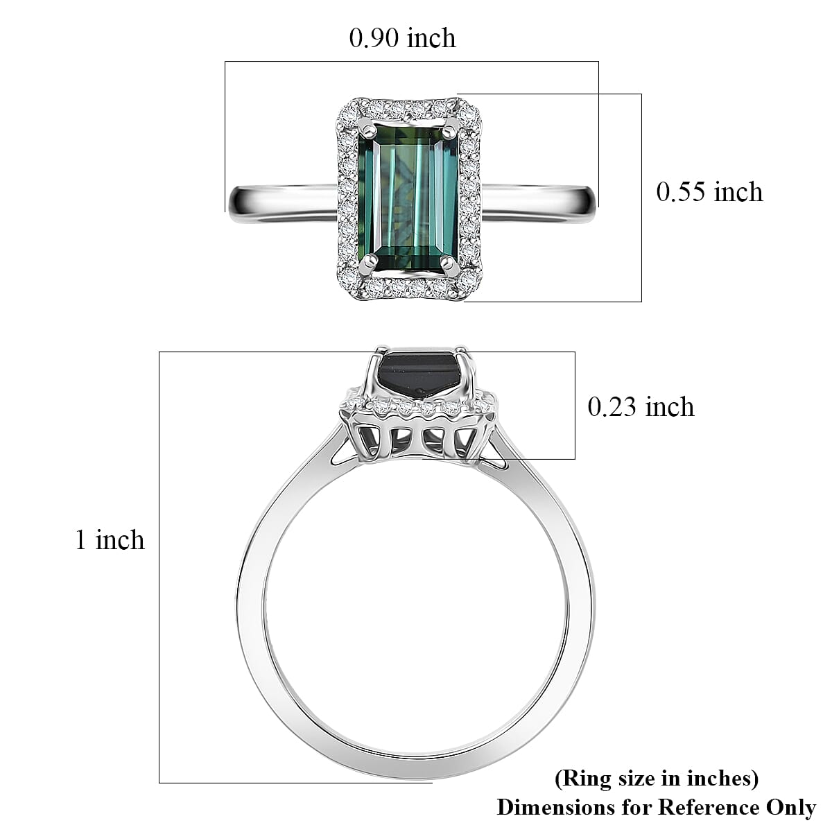 Doorbuster Certified & Appraised Rhapsody AAAA Pirineu Lagoon Tourmaline and E-F VS Diamond 2.51 ctw Ring in 950 Platinum (Size 6.0) 5.80 Grams image number 5