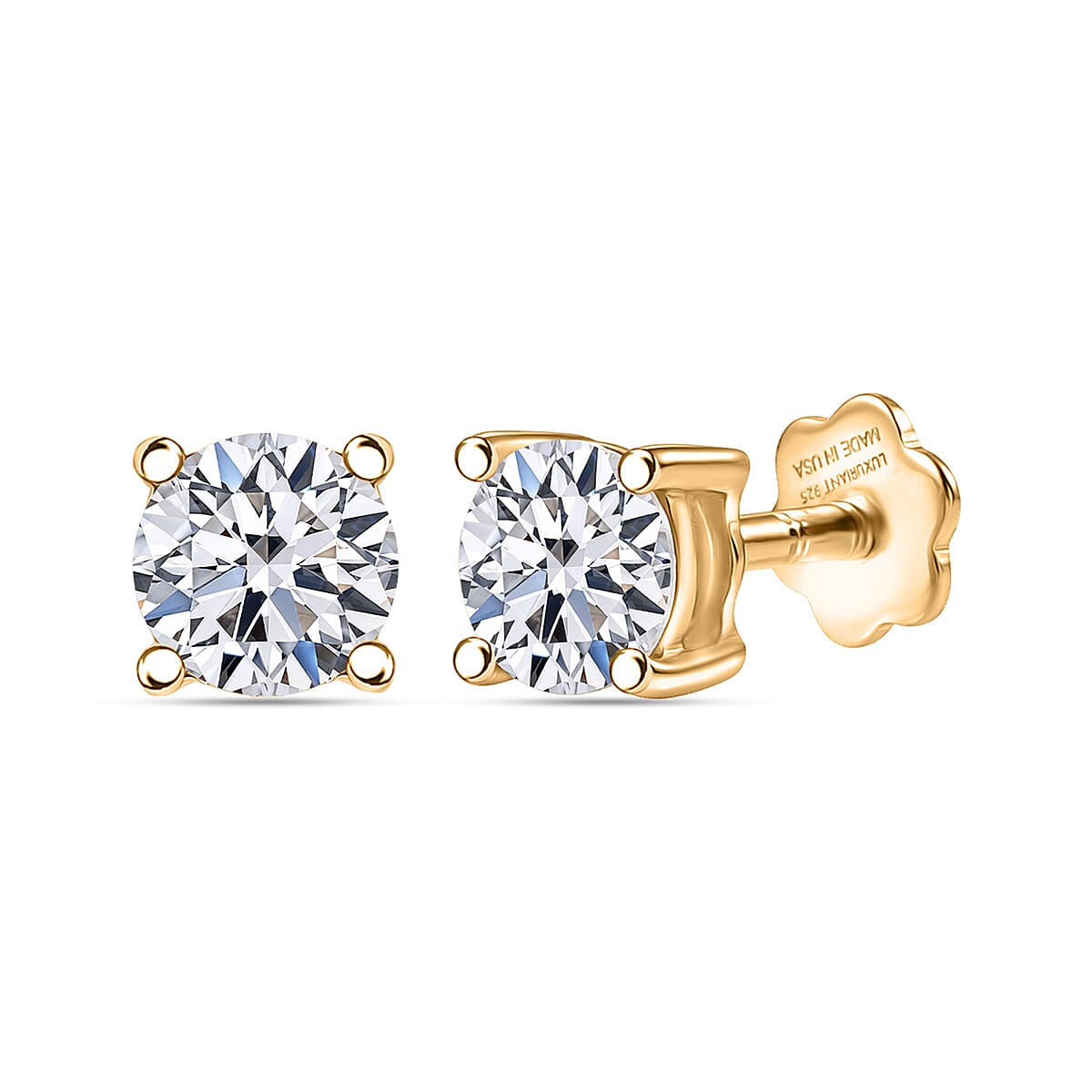Yellow Gold Over Sterling Silver / 0.5 - Product card gallery slide 1 (9433105826047)