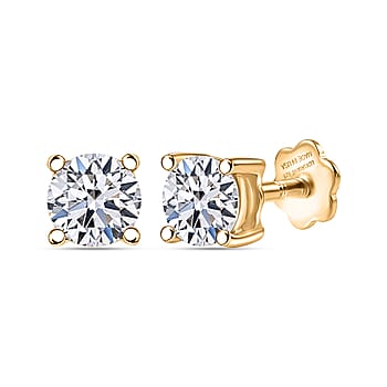Yellow Gold Over Sterling Silver / 0.50 - Product card gallery slide 1 (10178330722617)