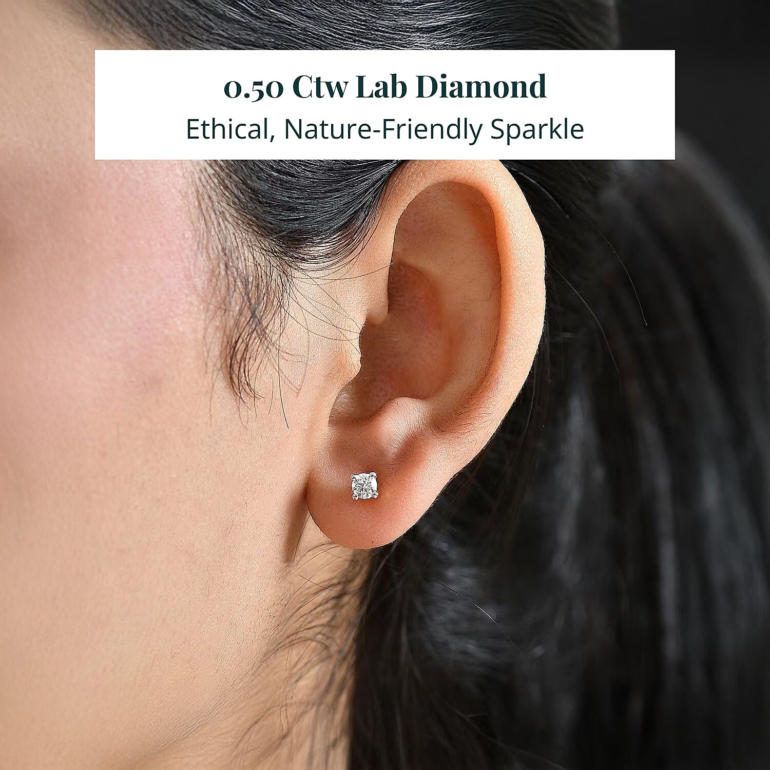 Yellow Gold Over Sterling Silver / 0.5 - Product card gallery slide 2 (9433105826047)