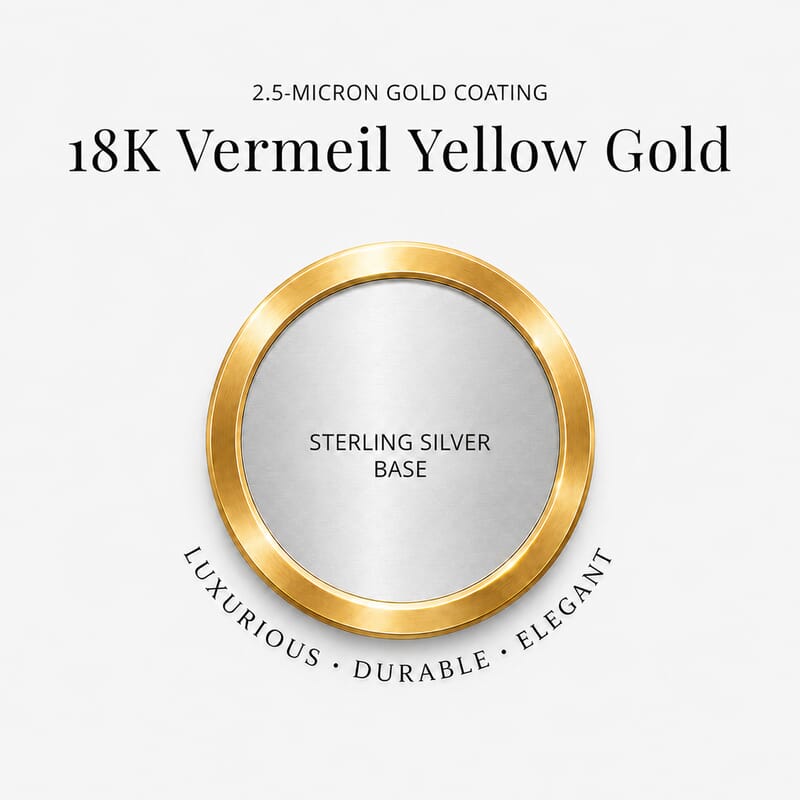 Luxuriant Lab Grown Diamond G-H SI 0.50 ctw Earrings in 18K Vermeil Yellow Gold Over Sterling Silver