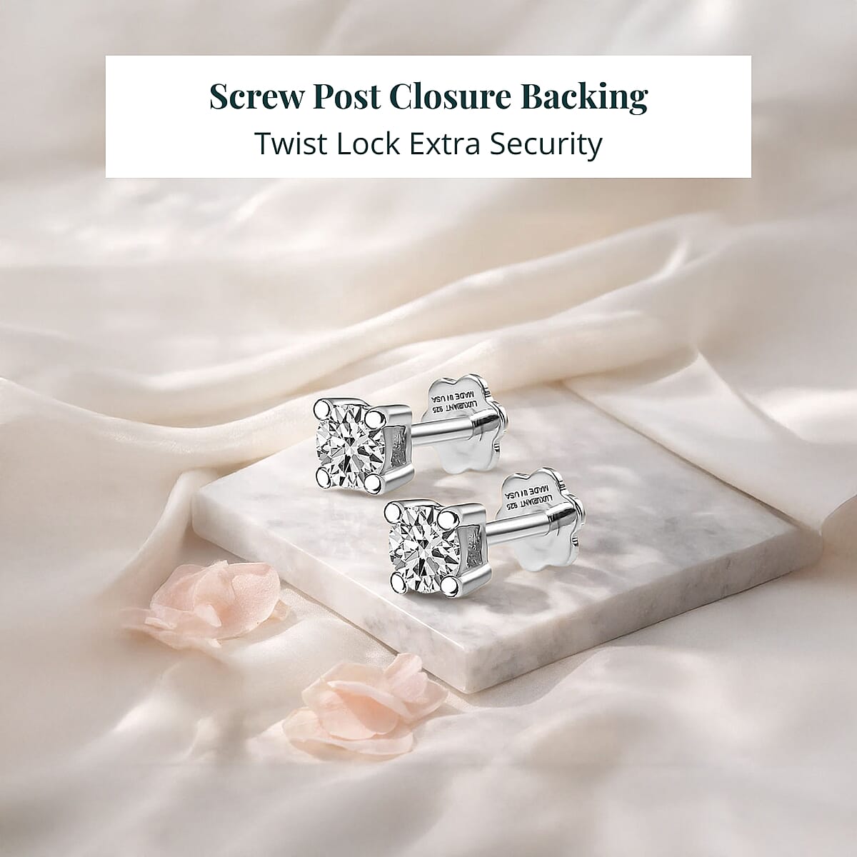 Luxuriant Lab Grown Diamond Earrings in Rhodium Over Sterling Silver 0.50 ctw image number 5