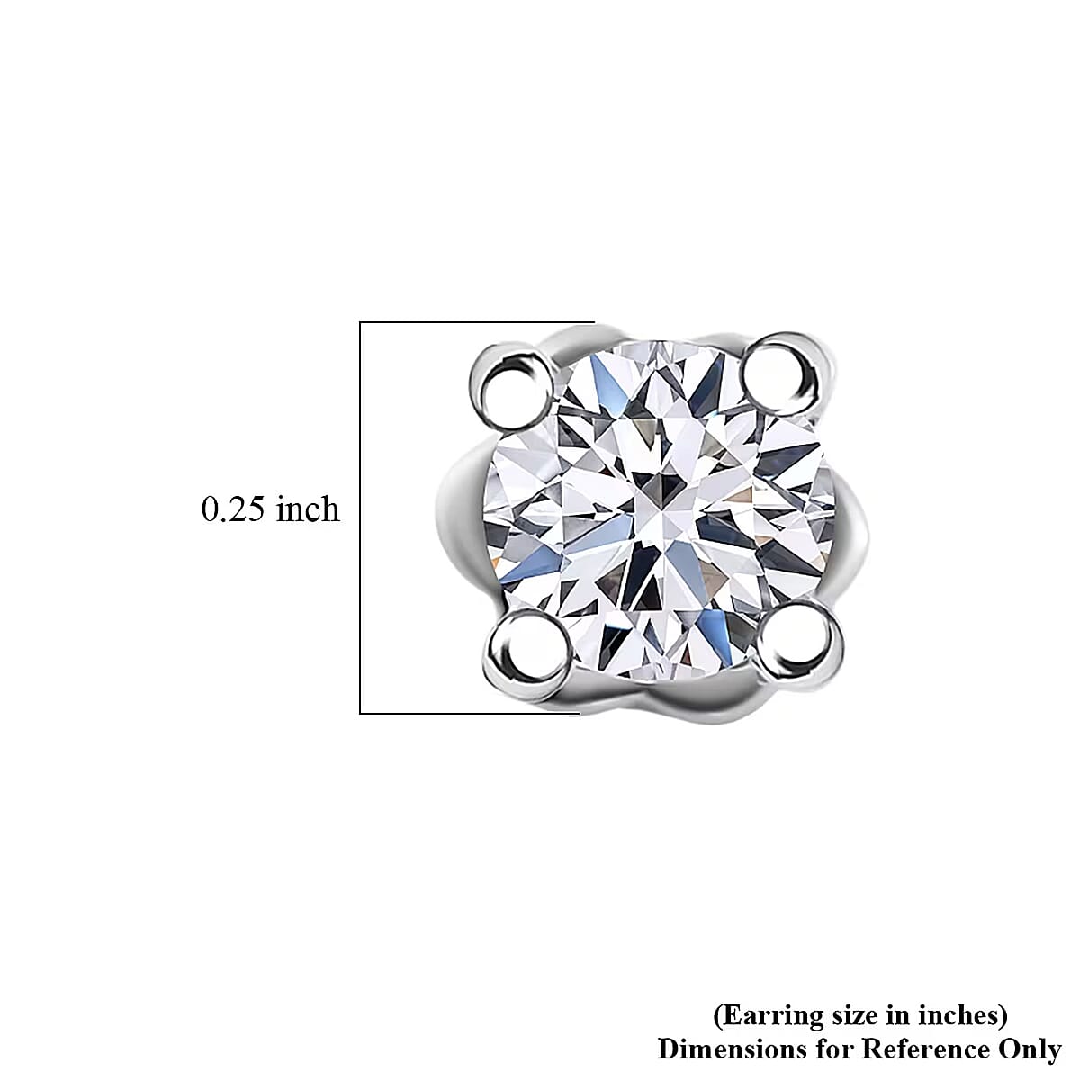 Luxuriant Lab Grown Diamond Earrings in Rhodium Over Sterling Silver 0.50 ctw image number 6