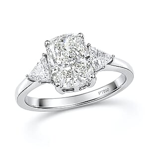 Luxuriant Lab Grown Diamond E-F VS 2.50 ctw Ring in 950 Platinum (Size 10.0) 4.26 Grams