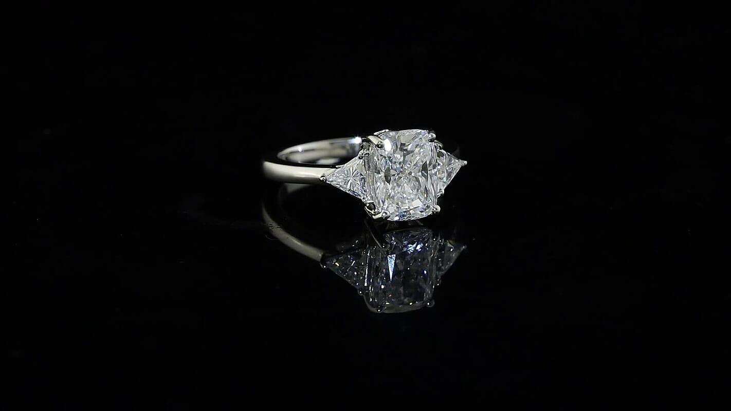 950 Platinum Luxuriant Lab Grown Diamond (E-F, VS) Ring (Size 6.0) (4.26 g) 2.50 ctw