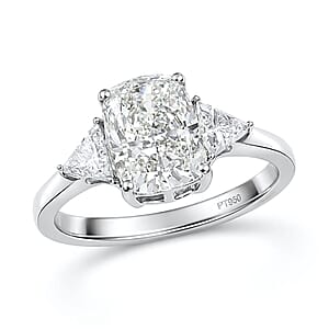 Luxuriant Lab Grown Diamond E-F VS 2.50 ctw Ring in 950 Platinum (Size 6.0) 4.26 Grams