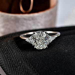 Luxuriant Lab Grown Diamond E-F VS 2.50 ctw Ring in 950 Platinum (Size 6.0) 4.26 Grams