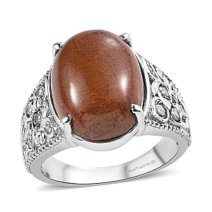 EverTrue Aqua Nueva Moss, Simulated Diamond Ring in Stainless Steel (Size 11.0) 10.75 ctw