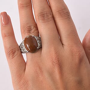 EverTrue Aqua Nueva Moss, Simulated Diamond Ring in Stainless Steel (Size 11.0) 10.75 ctw