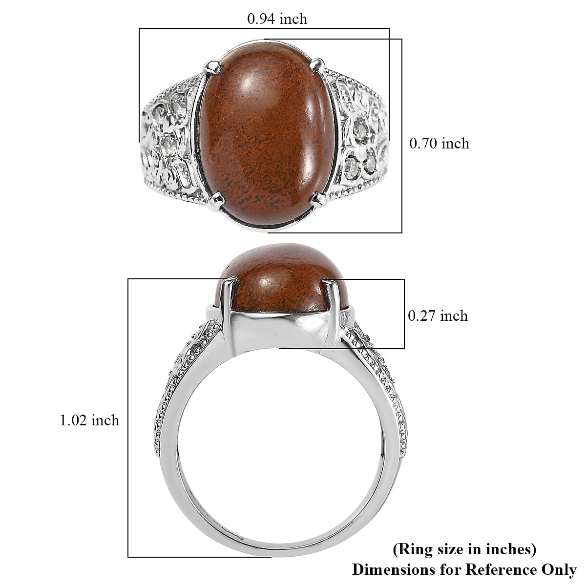 EverTrue Aqua Nueva Moss, Simulated Diamond Ring in Stainless Steel (Size 6.0) 10.75 ctw