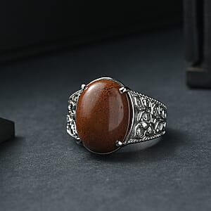 EverTrue Aqua Nueva Moss, Simulated Diamond Ring in Stainless Steel (Size 9.0) 10.75 ctw