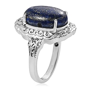 EverTrue Lapis Lazuli Ring in Stainless Steel (Size 10.0) 10.10 ctw