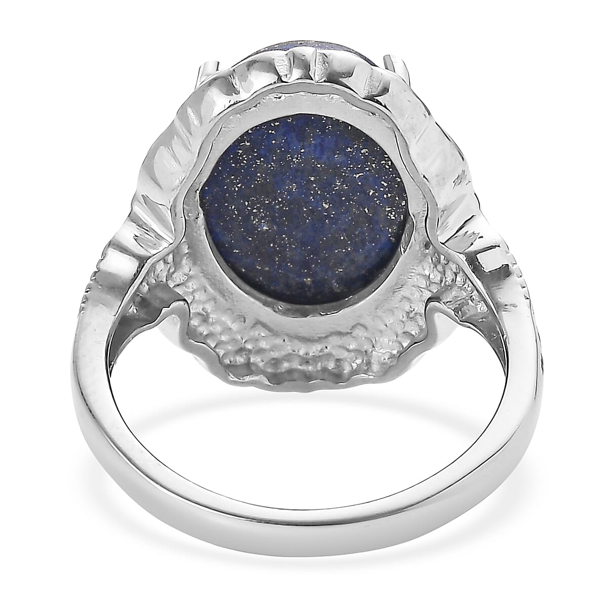 EverTrue Lapis Lazuli Ring in Stainless Steel (Size 10.0) 10.10 ctw