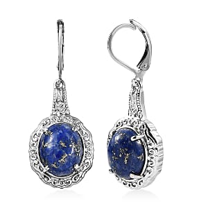 EverTrue Lapis Lazuli Earrings in Stainless Steel 11.00 ctw