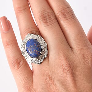 EverTrue Mojave Purple Turquoise Ring in Stainless Steel (Size 6.0) 7.60 ctw