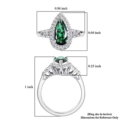Certified & Appraised Rhapsody AAAA Pirineu Lagoon Tourmaline and E-F VS Diamond 1.45 ctw Ring in 950 Platinum (Size 10.0) 7 Grams